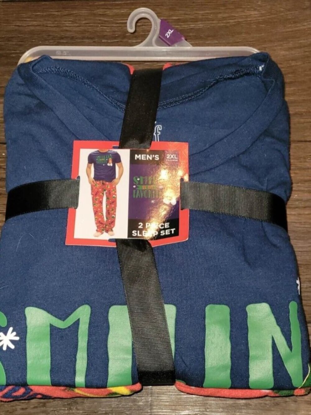 new ELF BUDDY SMILING IS MY FAVORITE 2-PIECE SLEEP SET pajamas pjs sz 2XL movie